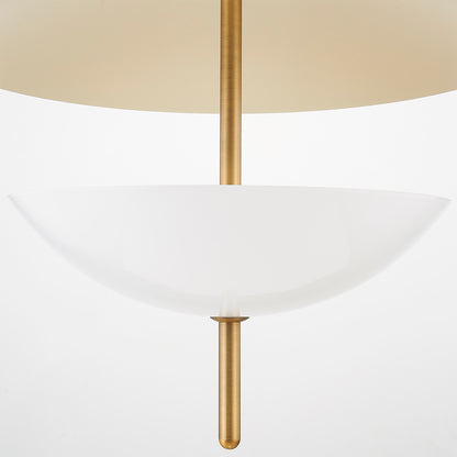 Troy Dion Pendant Patina Brass / Soft Sand Detail 1