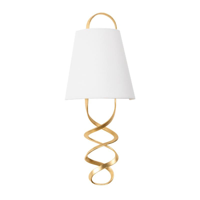 Hudson Valley Dota Wall Sconce Vintage Gold Leaf