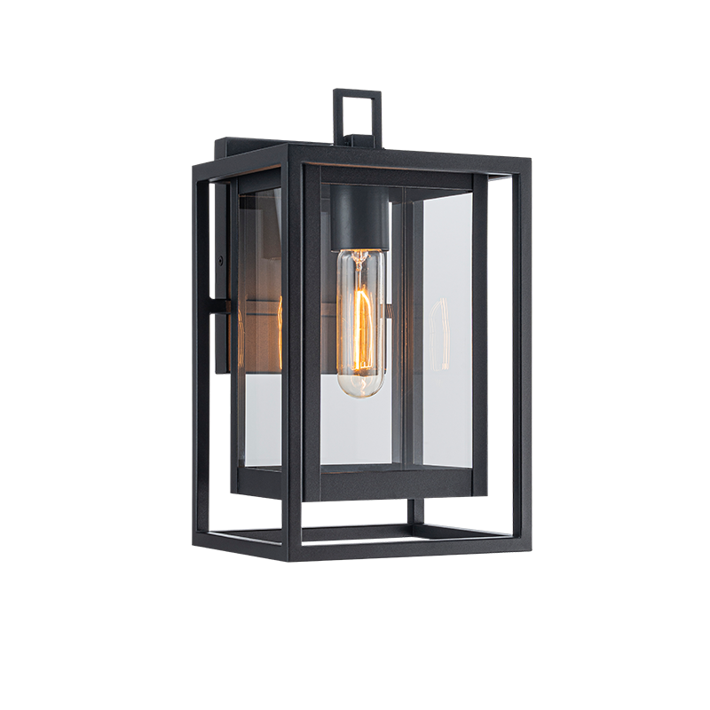Matteo Lighting Stratford 12" Outdoor Wall Lantern in Matte Black (E20201MB)
