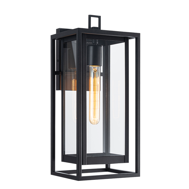 Matteo Lighting Stratford 16" Outdoor Wall Lantern in Matte Black (E20202MB)