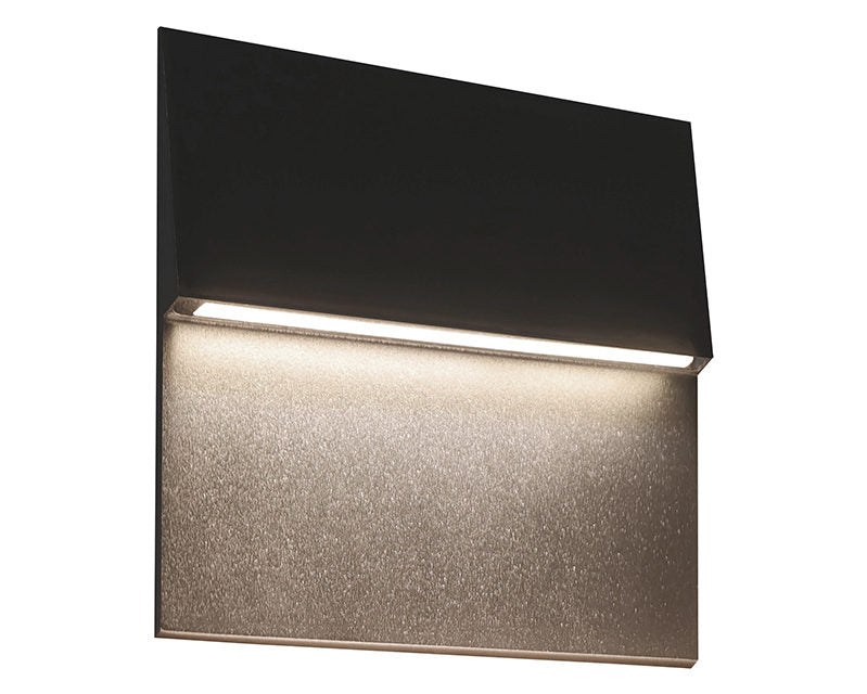 Matteo Lighting Dawn 9" Square LED Outdoor Step Light in Matte Black (E20310MB)