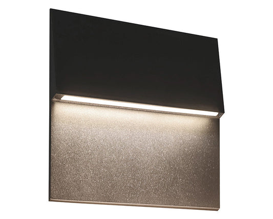 Matteo Lighting Dawn 9" Square LED Outdoor Step Light in Matte Black (E20310MB)