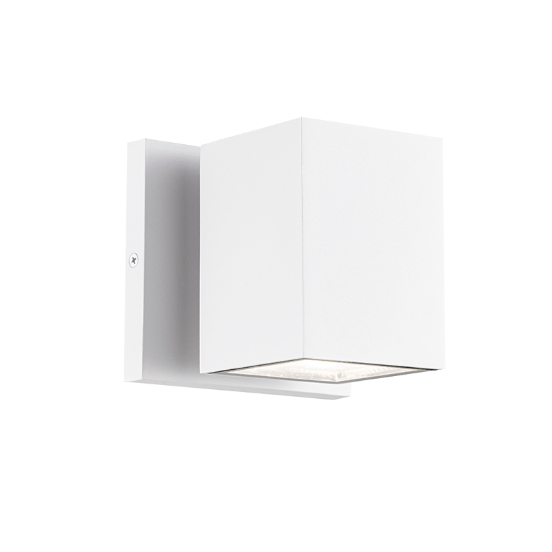 Matteo Lighting Kubular 5" LED Outdoor Wall Sconce in Matte White (E20601MW)