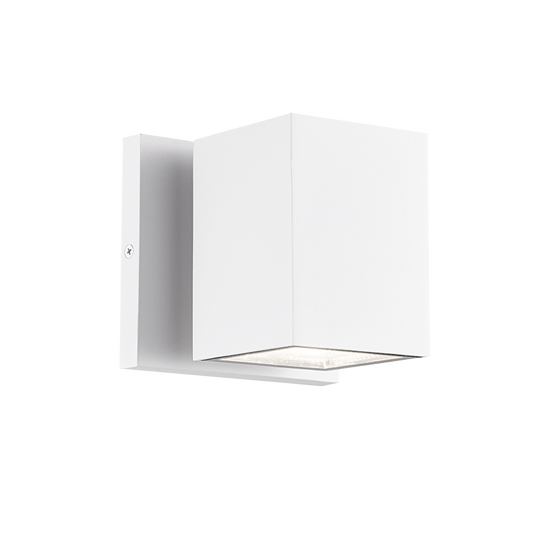 Matteo Lighting Kubular 5" LED Outdoor Wall Sconce in Matte White (E20601MW)