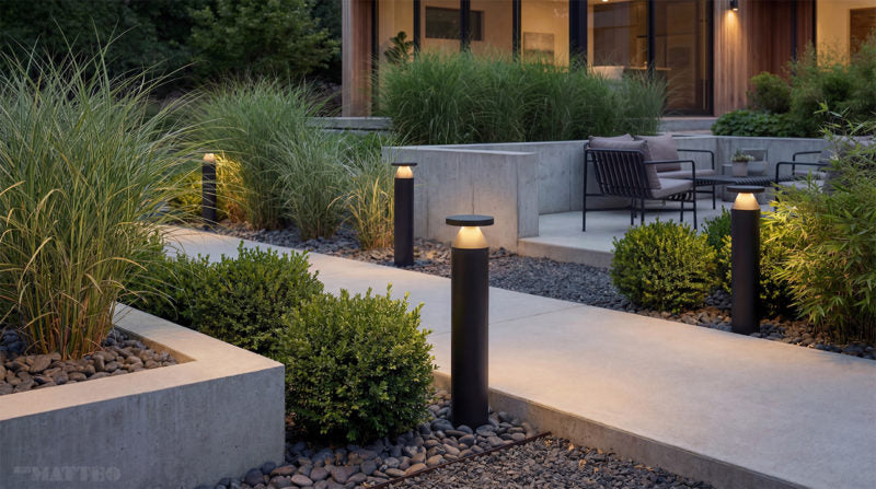 Matteo Lighting Cremini 28" LED Bollard Light in Matte Black (E21728MB) – alternate view