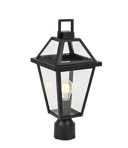 Matteo Lighting Layla 17" Outdoor Post Light in Matte Black (E22311MB)