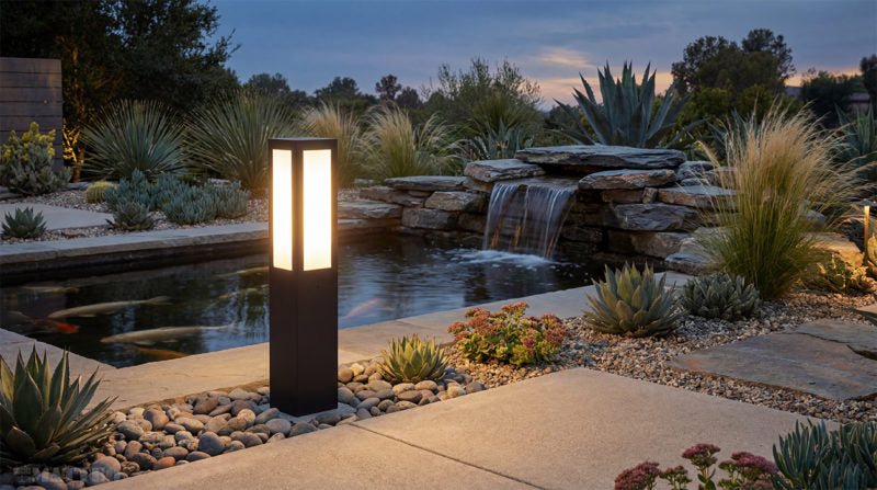 Matteo Lighting Rubex 26" LED Bollard Light in Matte Black (E22526MB) – alternate view