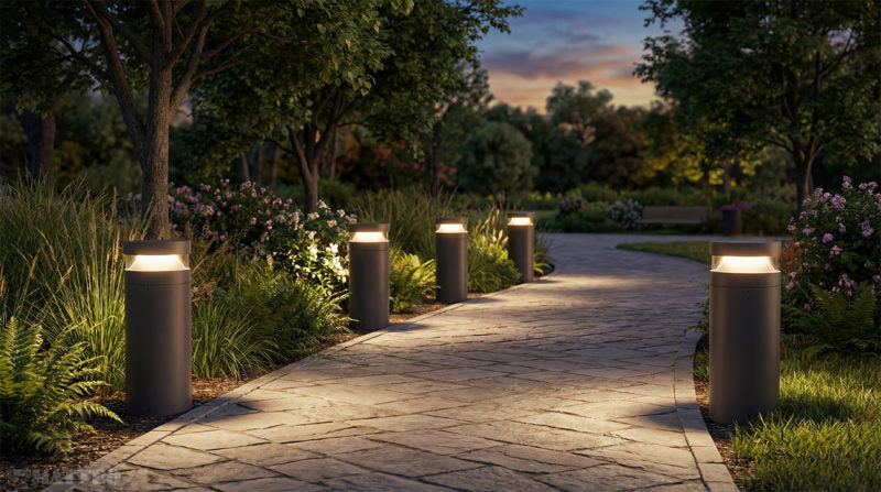 Matteo Lighting Vortex 16" LED Bollard Light in Matte Black (E22616MB) – alternate view