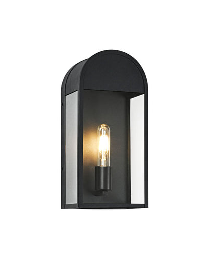 Matteo Lighting Avery 14" Outdoor Wall Lantern in Matte Black (E22701MB)