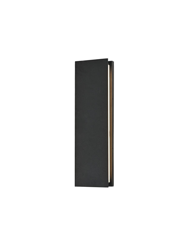 Matteo Lighting Onyx 18" LED Outdoor Wall Sconce in Matte Black (E22918MB)