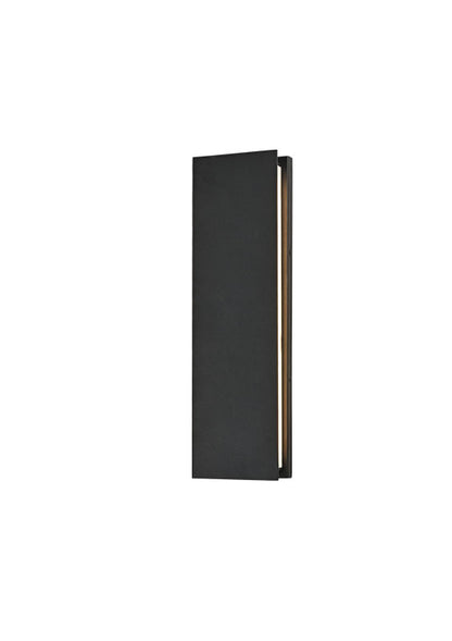 Matteo Lighting Onyx 18" LED Outdoor Wall Sconce in Matte Black (E22918MB)
