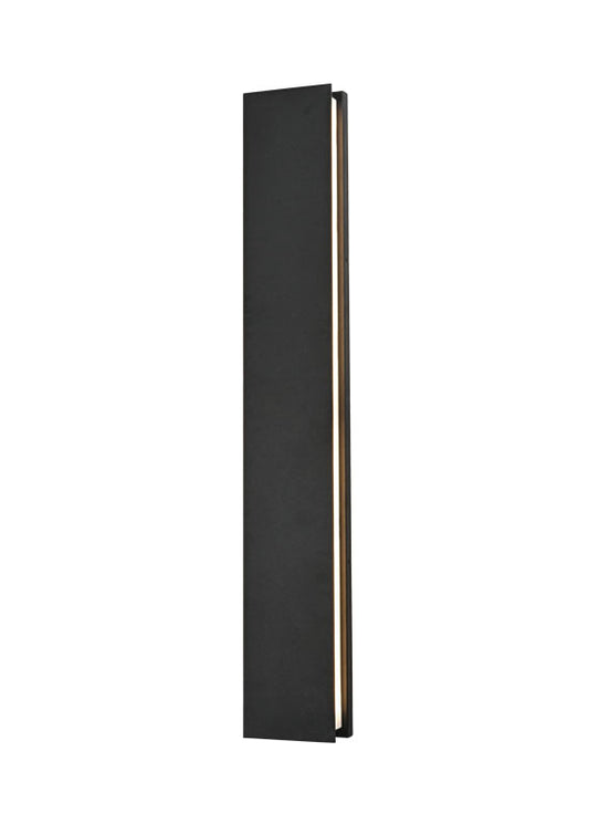 Matteo Lighting Onyx 34" LED Outdoor Wall Sconce in Matte Black (E22934MB)