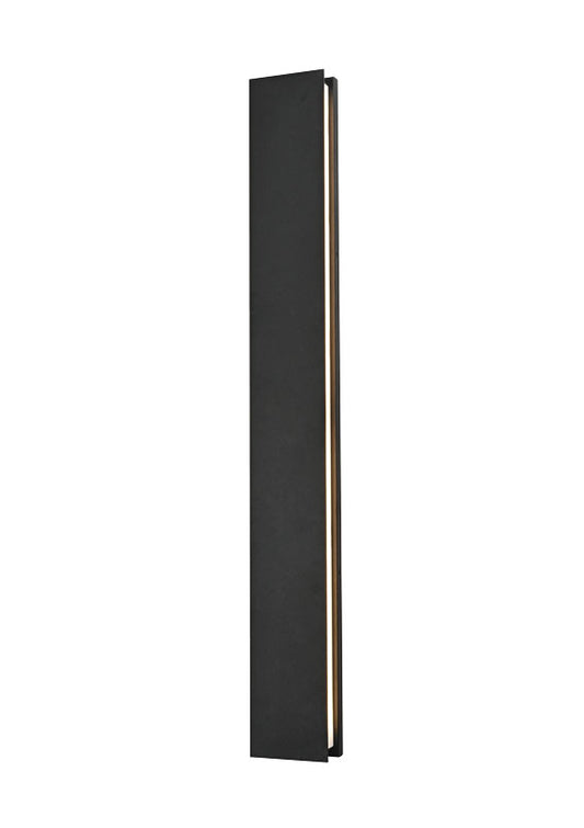 Matteo Lighting Onyx 42" LED Outdoor Wall Sconce in Matte Black (E22942MB)