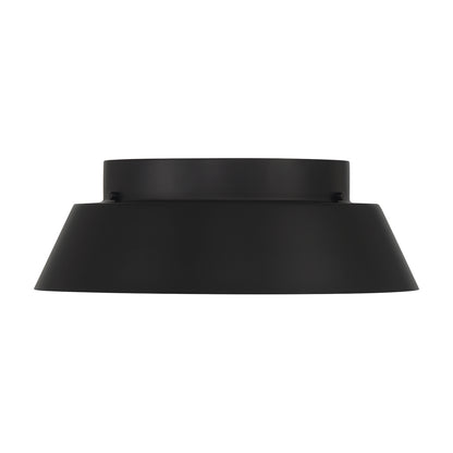 Crystorama Donoven 2-Light Flush Mount Matte Black, Gold - detail