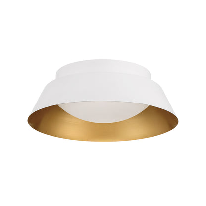 Crystorama Donoven 2-Light Flush Mount White, Gold - detail