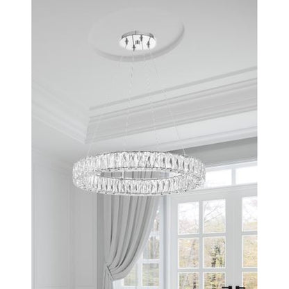 Crystorama Kinsley 24" LED Chandelier - lifestyle