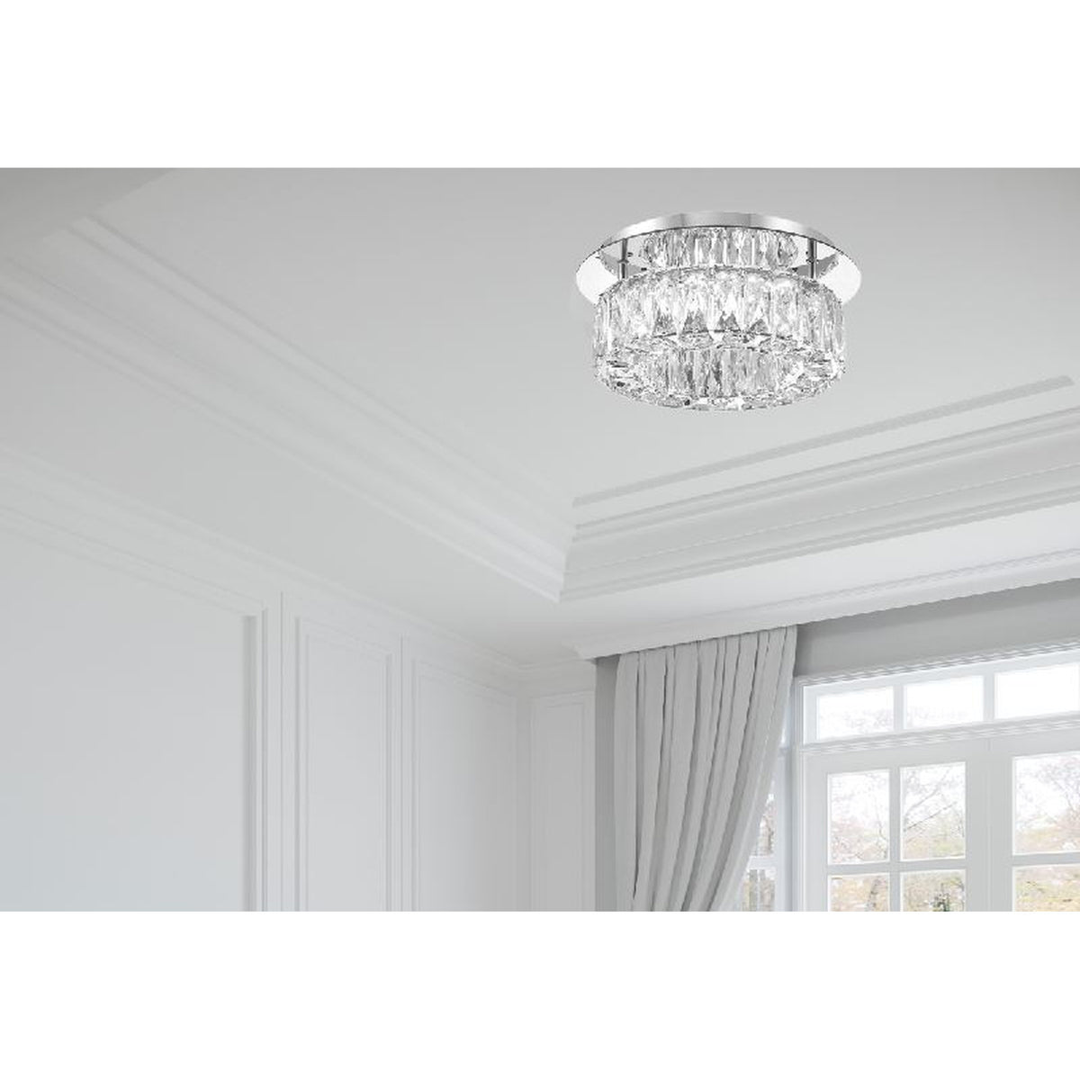 Crystorama Kinsley 12" LED Flush Mount - lifestyle