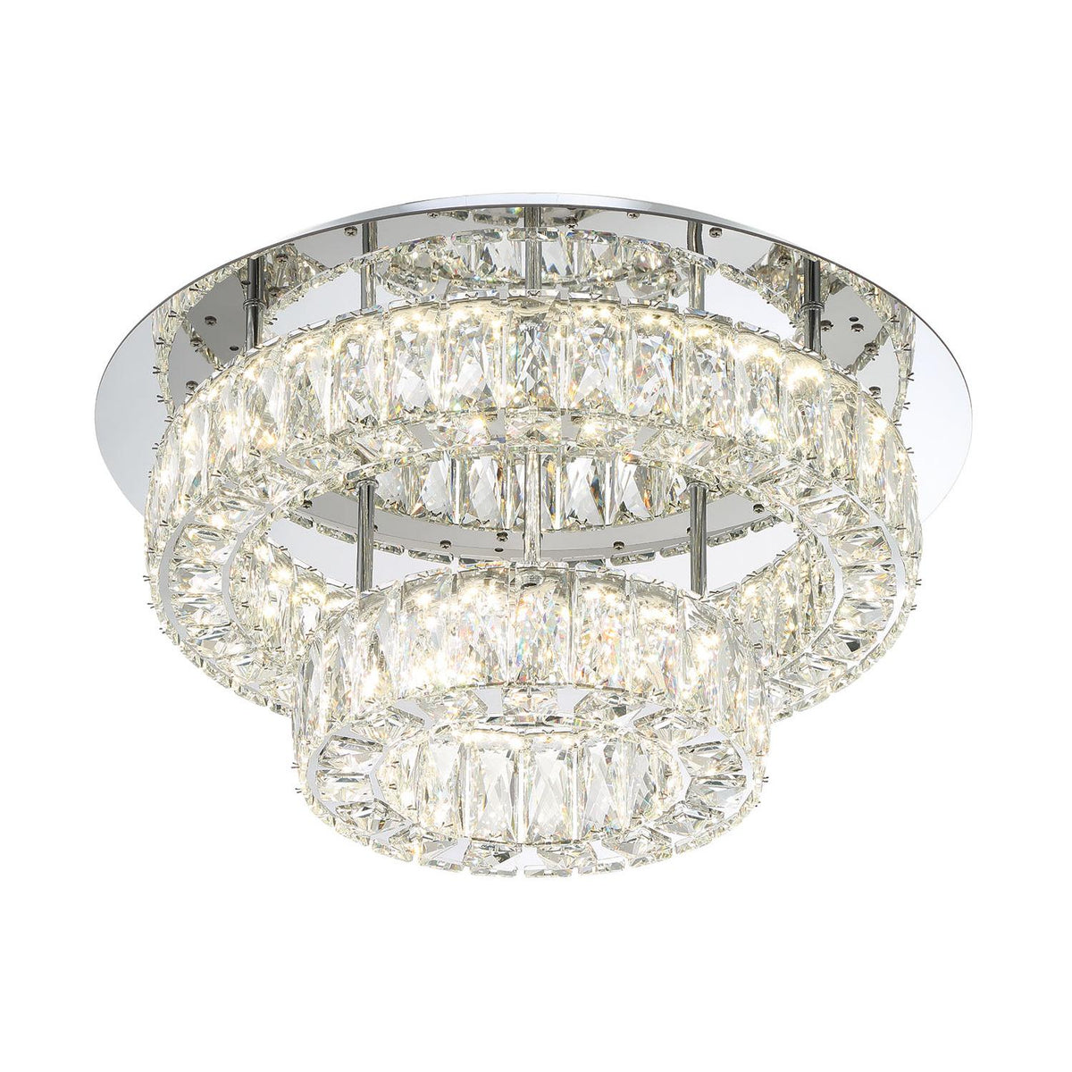 Crystorama Kinsley 20" LED Flush Mount - detail