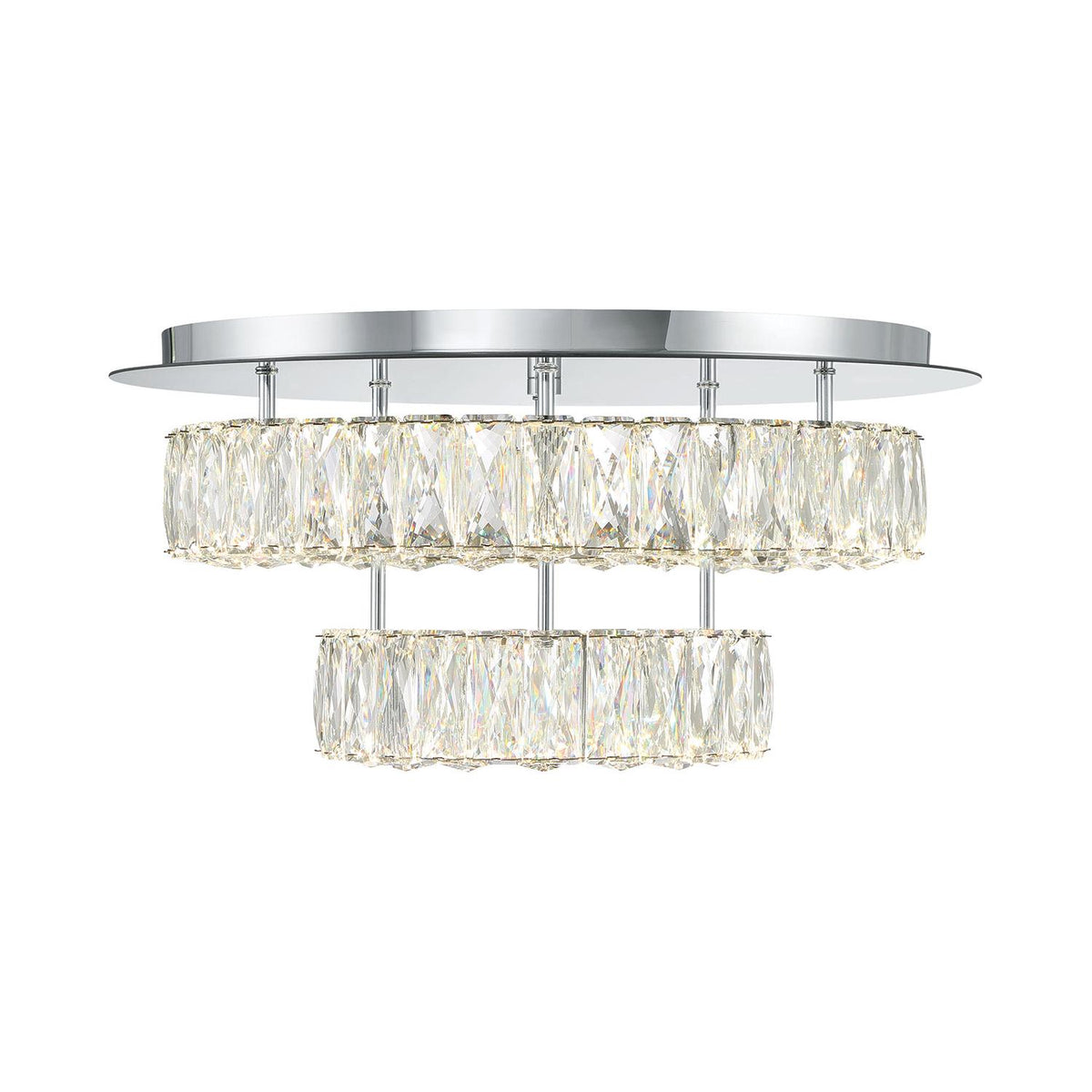 Crystorama Kinsley 20" LED Flush Mount - detail