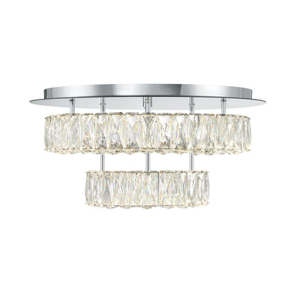 Crystorama Kinsley 20" LED Flush Mount - detail