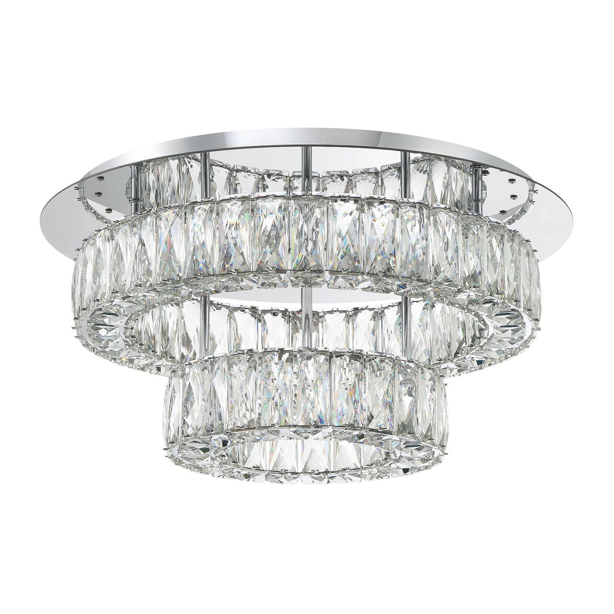 Crystorama Kinsley 20" LED Flush Mount - detail