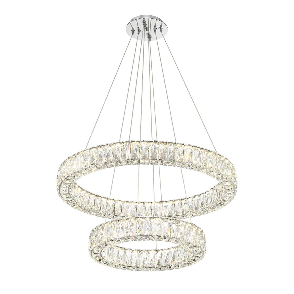 Crystorama Kinsley 28" LED Chandelier - detail