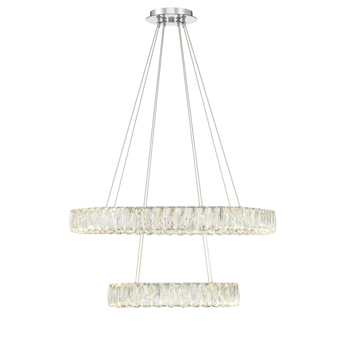 Crystorama Kinsley 28" LED Chandelier - detail