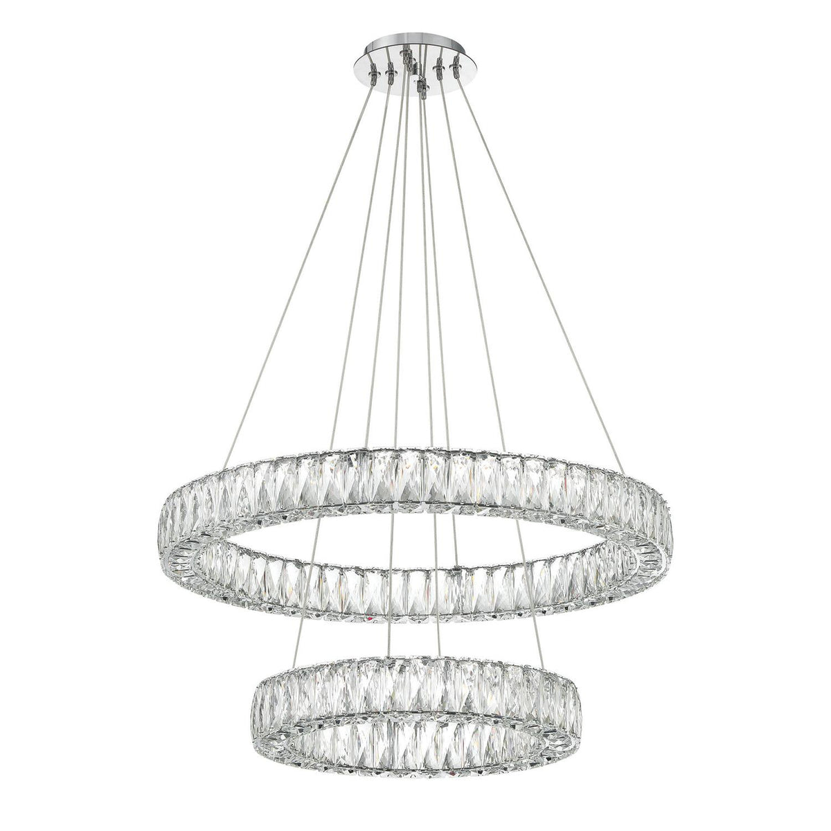 Crystorama Kinsley 28" LED Chandelier - detail