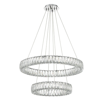 Crystorama Kinsley 28" LED Chandelier - detail
