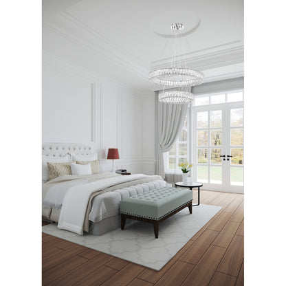 Crystorama Kinsley 28" LED Chandelier - lifestyle
