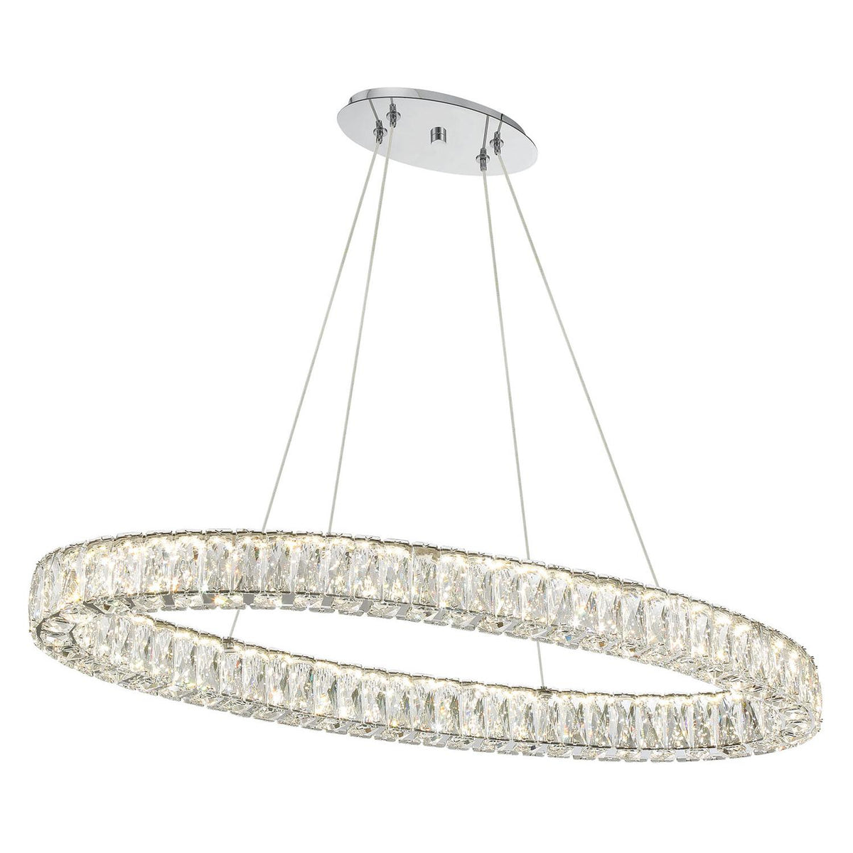 Crystorama Kinsley 39" LED Linear Chandelier - detail