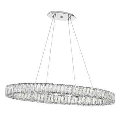 Crystorama Kinsley 39" LED Linear Chandelier - detail
