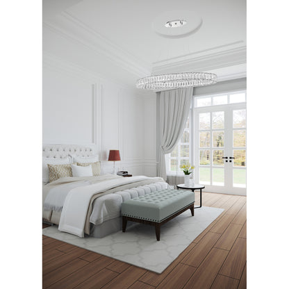 Crystorama Kinsley 39" LED Linear Chandelier - lifestyle