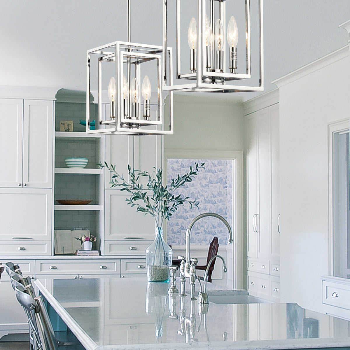 Crystorama Kai 8" 4-Light Pendant - lifestyle