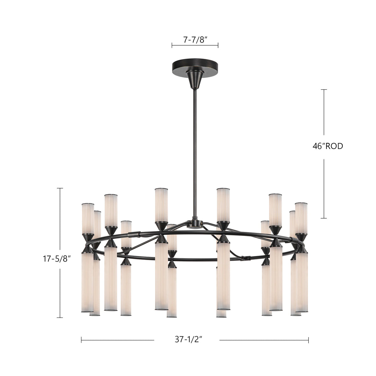 Edwin 38" LED Chandelier