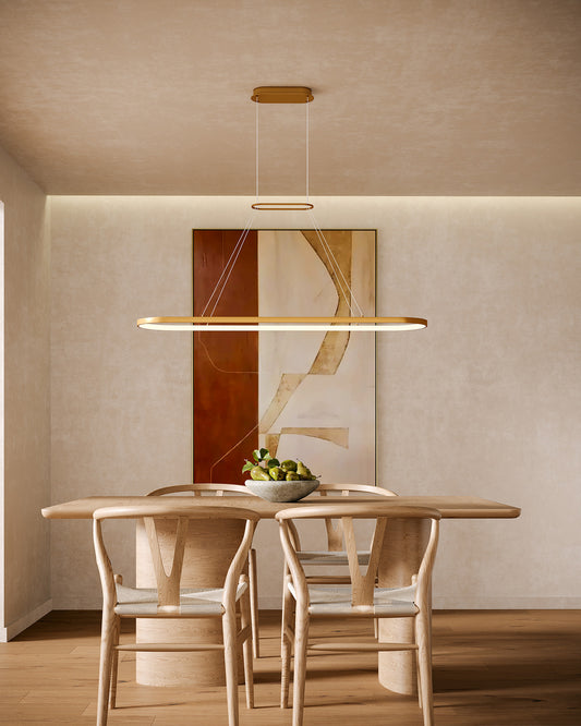 Kuzco Lighting Inc Eerie 47-in LED Pendant Black