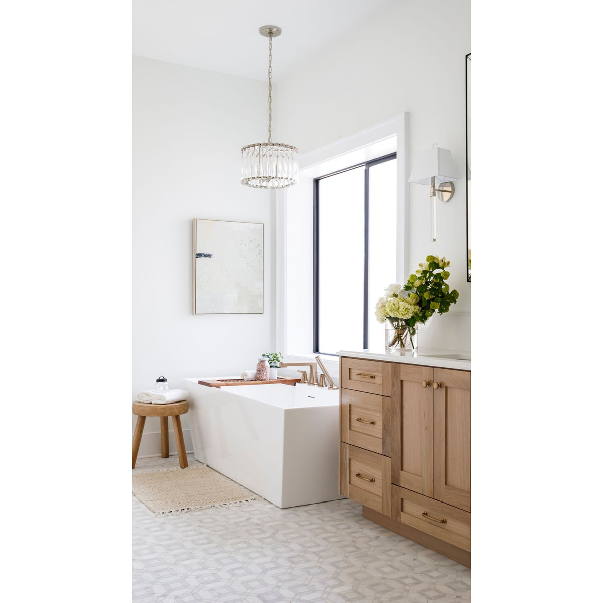 Libby Langdon Elliot 4-Light Polished Nickel Pendant