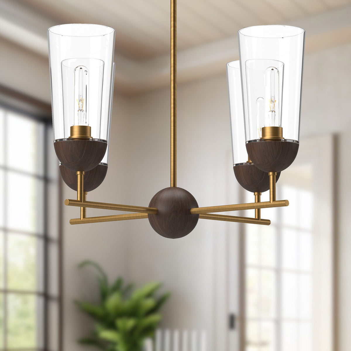 Emil 25" 4-Light Chandelier