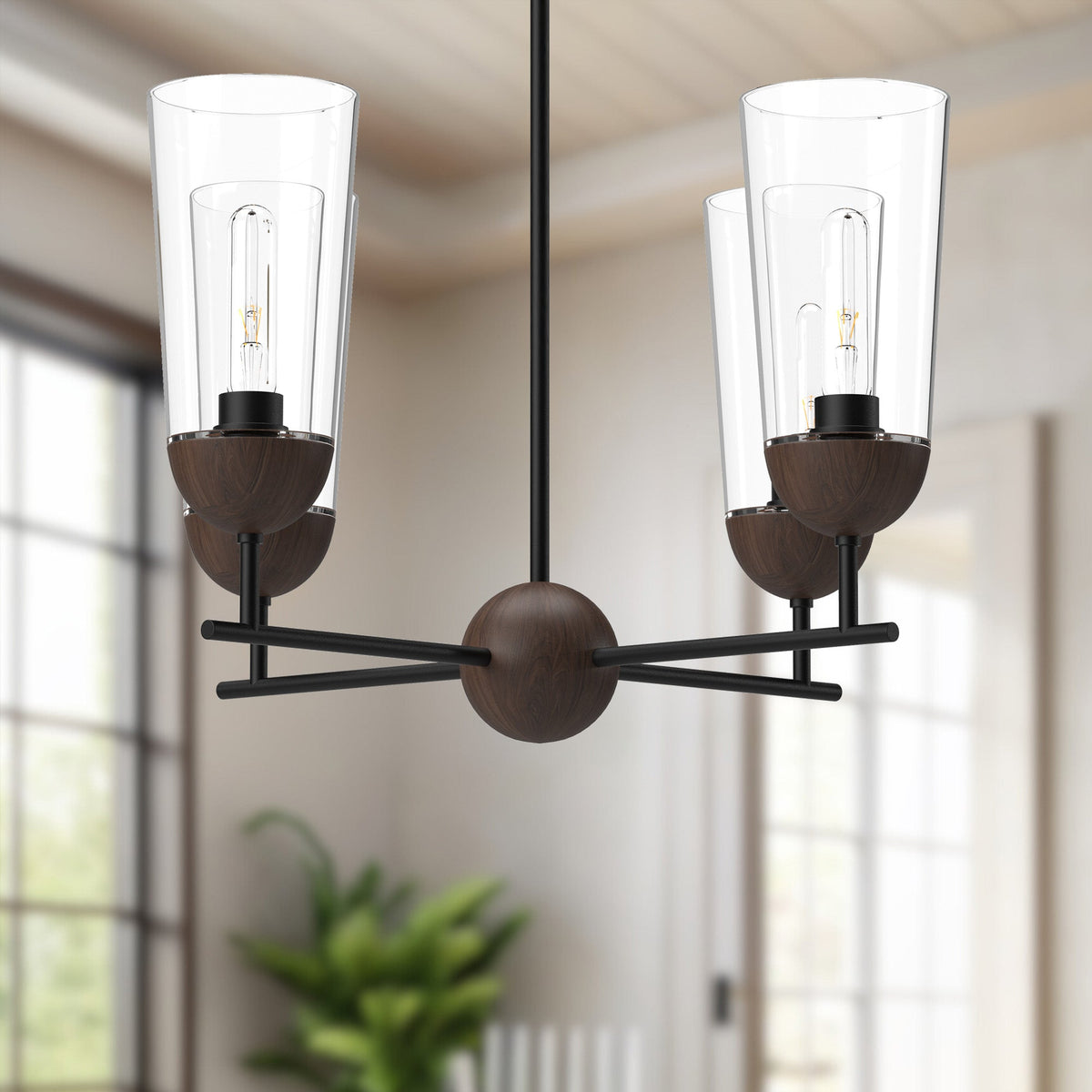 Emil 25" 4-Light Chandelier
