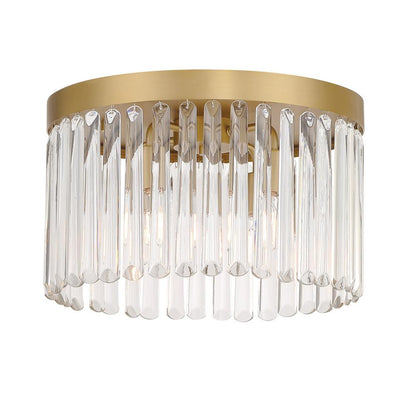 Crystorama Emory 4-Light Flush Mount Modern Gold