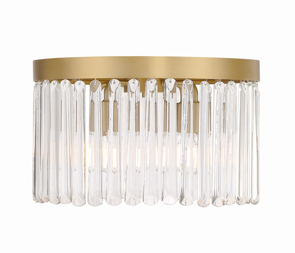Crystorama Emory 4-Light Flush Mount Modern Gold