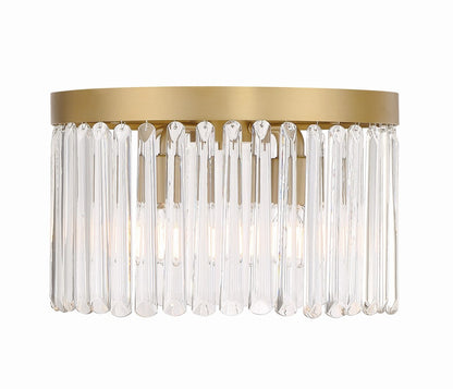 Crystorama Emory 4-Light Flush Mount Modern Gold