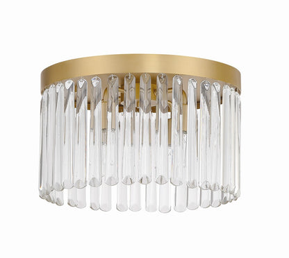 Crystorama Emory 4-Light Flush Mount Modern Gold