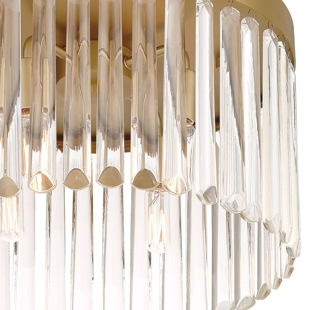 Crystorama Emory 4-Light Flush Mount Modern Gold
