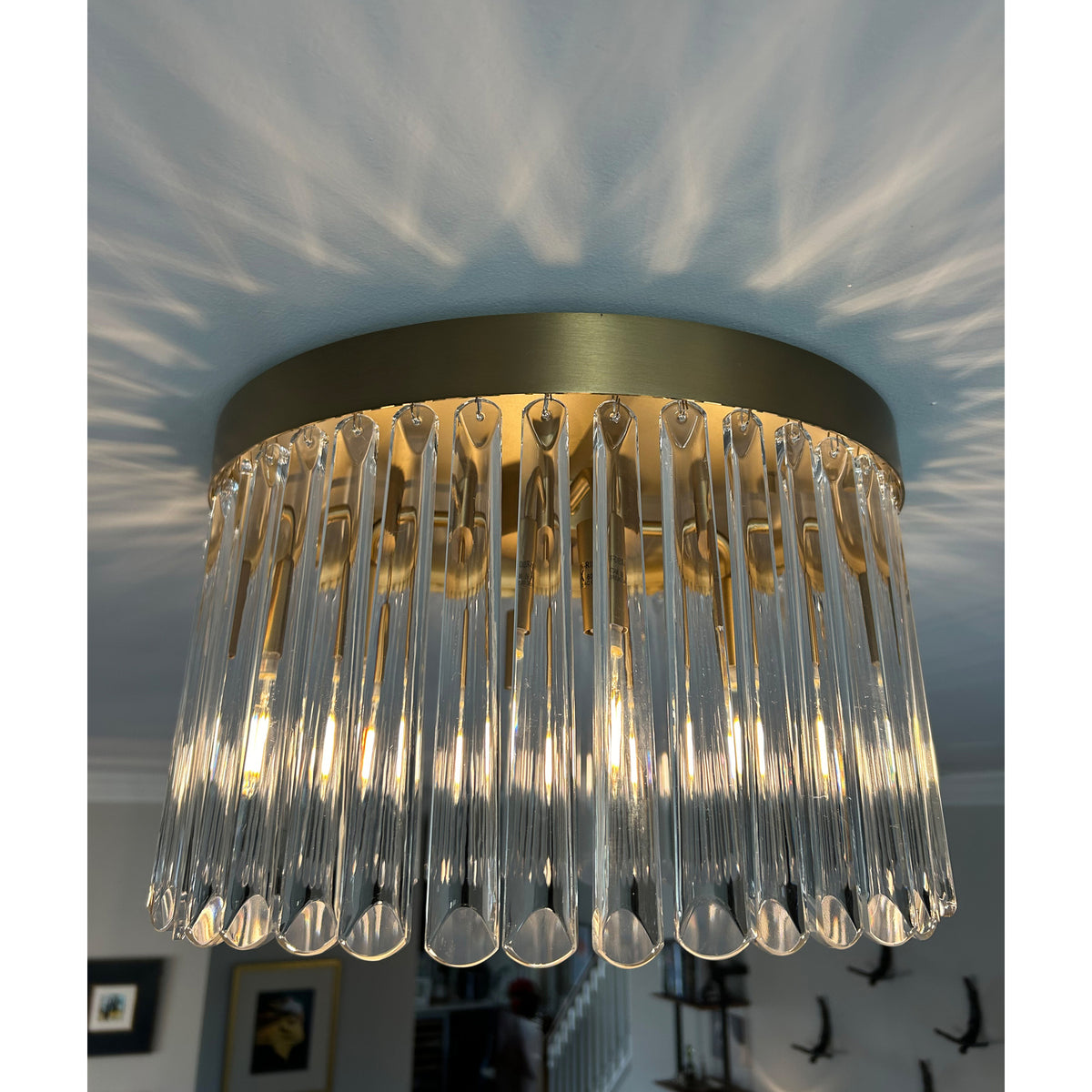 Crystorama Emory 4-Light Flush Mount Modern Gold - lifestyle