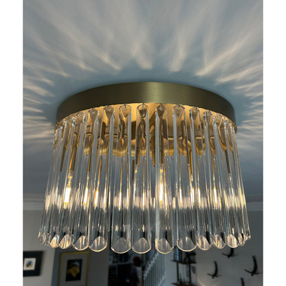 Crystorama Emory 4-Light Flush Mount Modern Gold - lifestyle