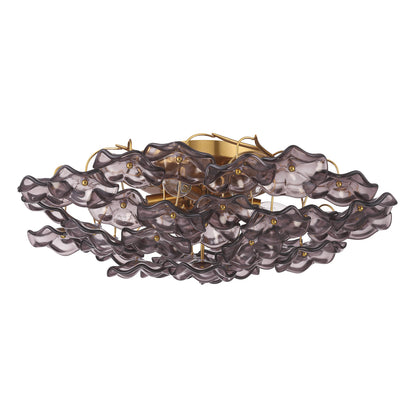 Crystorama Esme 22.5" 6-Light Semi-Flush Mount Smoke - detail