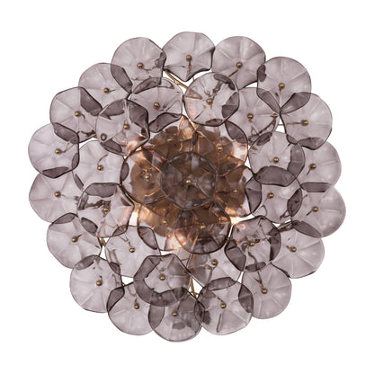 Crystorama Esme 22.5" 6-Light Semi-Flush Mount Smoke - detail