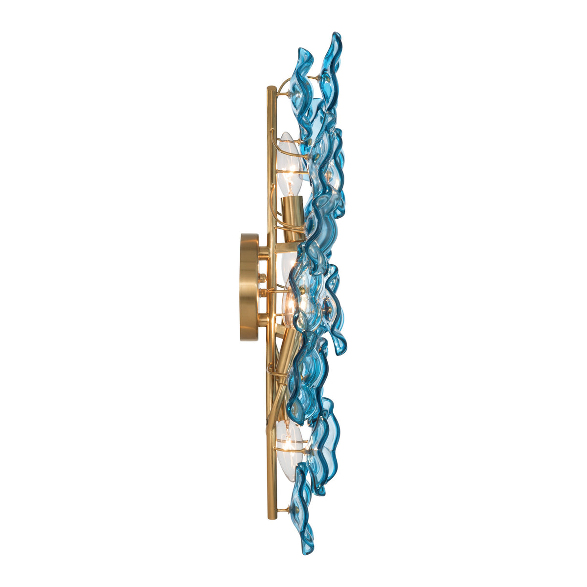Crystorama Esme 23" 4-Light Wall Sconce Blue - detail