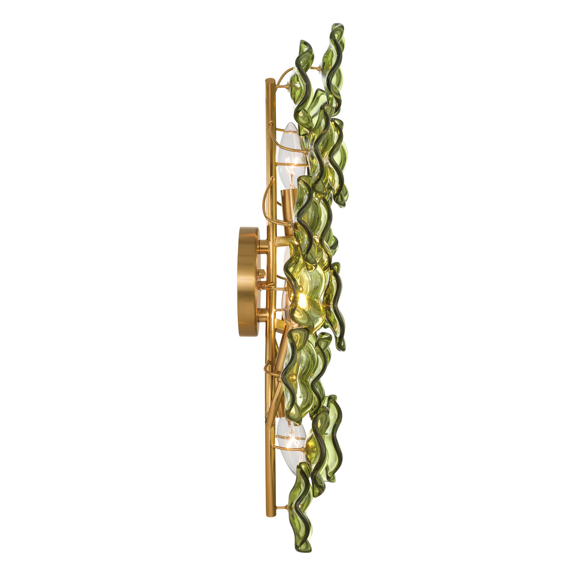 Crystorama Esme 23" 4-Light Wall Sconce Green - detail